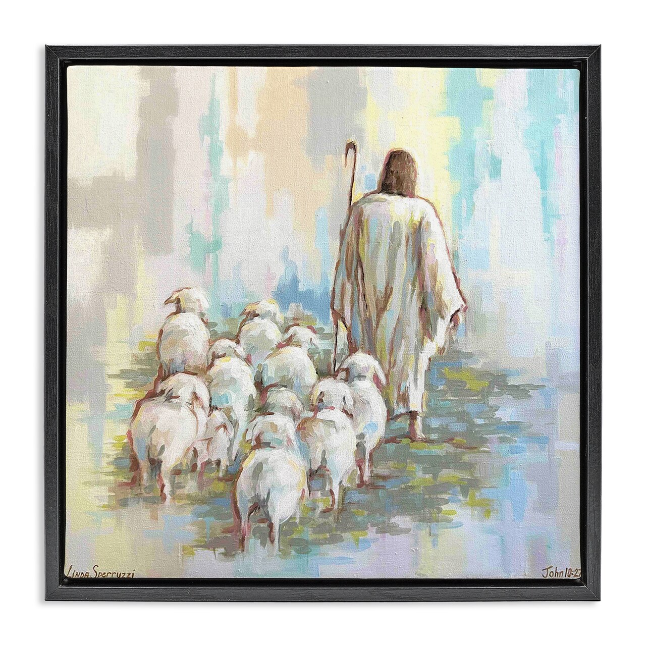 Stupell Industries They Follow Me with Jesus Floating Frame By Linda Sperruzzi